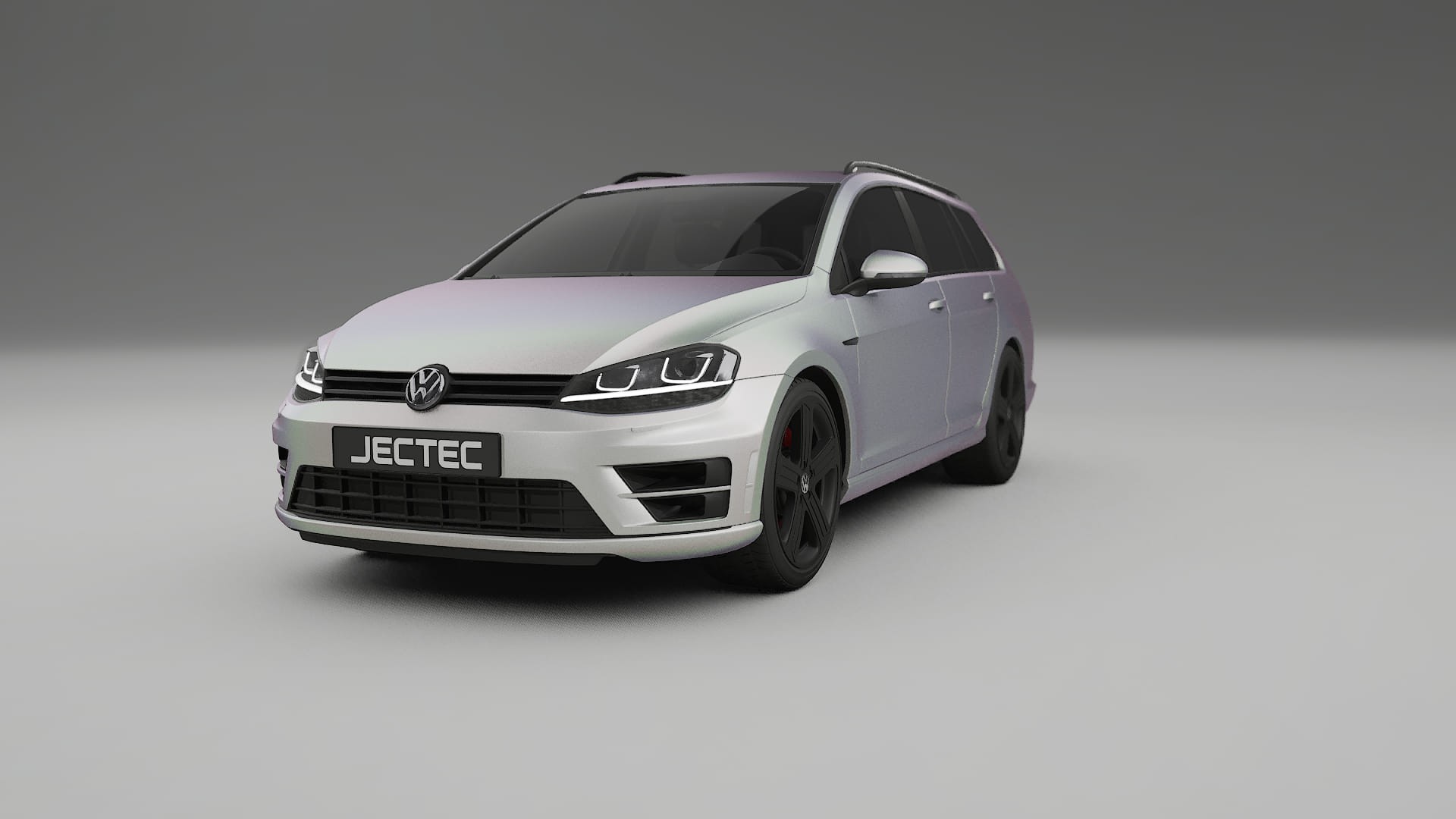 VW Golf Variant Mk7 TPU Lackskyddsfilm | NEBULA Färgskiftande PPF – Komplett Förskuret Kit