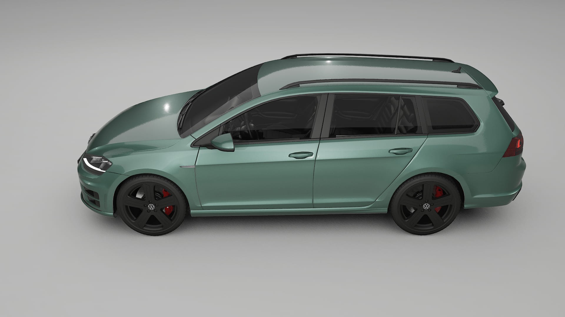 VW Golf Variant Mk7 TPU Lackskyddsfilm | EVERGREEN Färgskiftande PPF – Komplett Förskuret Kit