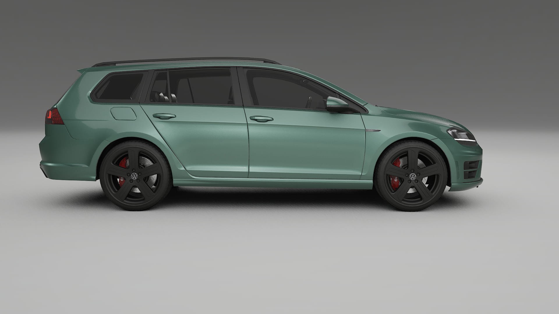 VW Golf Variant Mk7 TPU Lackskyddsfilm | EVERGREEN Färgskiftande PPF – Komplett Förskuret Kit