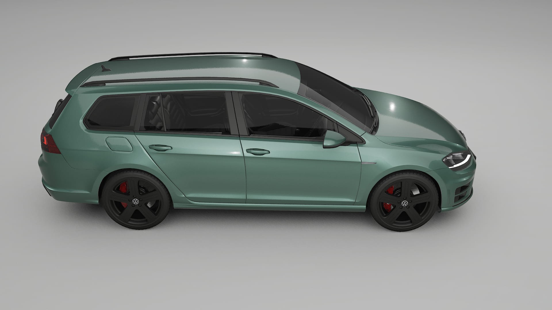 VW Golf Variant Mk7 TPU Lackskyddsfilm | EVERGREEN Färgskiftande PPF – Komplett Förskuret Kit