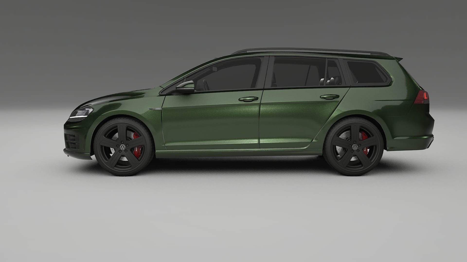 VW Golf Variant Mk7 TPU Lackskyddsfilm | LAGOON Färgskiftande PPF – Komplett Förskuret Kit