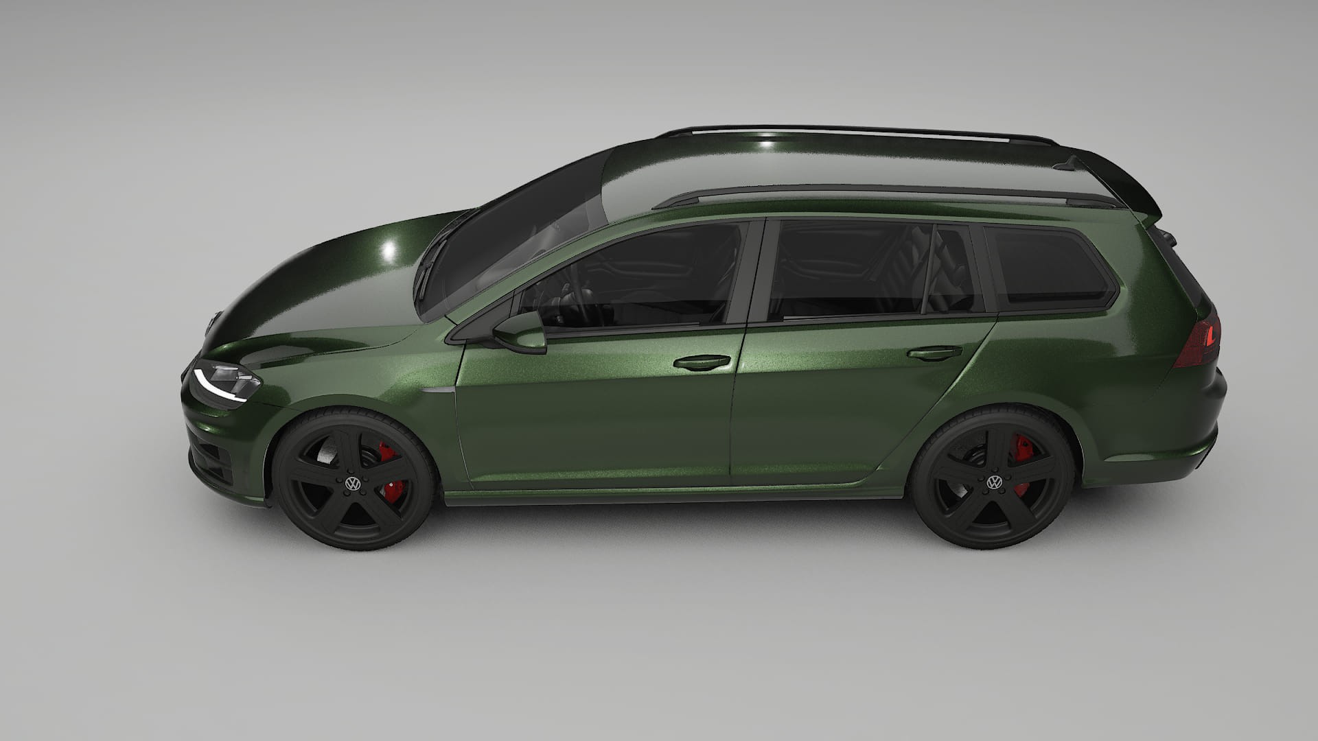 VW Golf Variant Mk7 TPU Lackskyddsfilm | LAGOON Färgskiftande PPF – Komplett Förskuret Kit