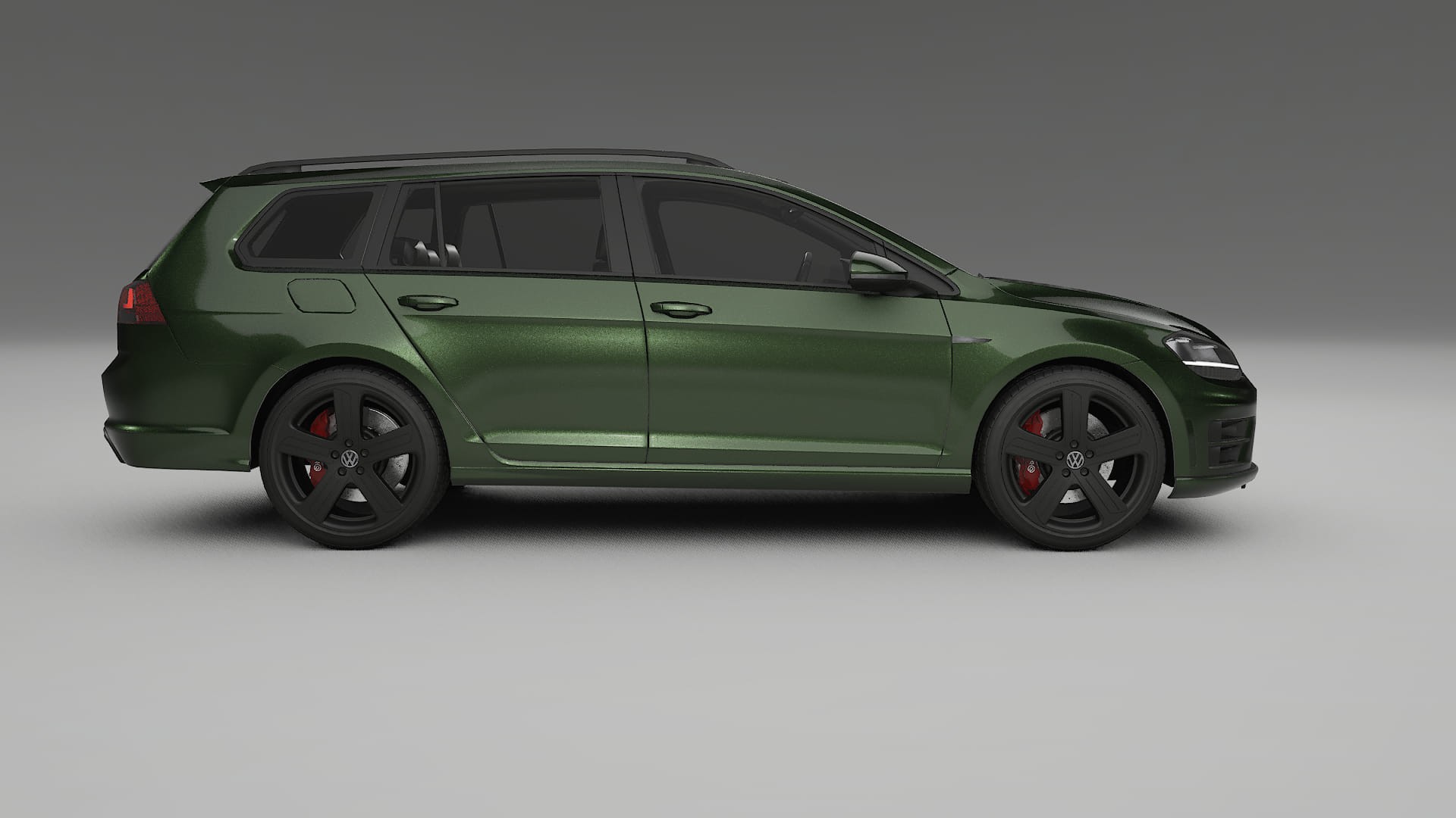 VW Golf Variant Mk7 TPU Lackskyddsfilm | LAGOON Färgskiftande PPF – Komplett Förskuret Kit