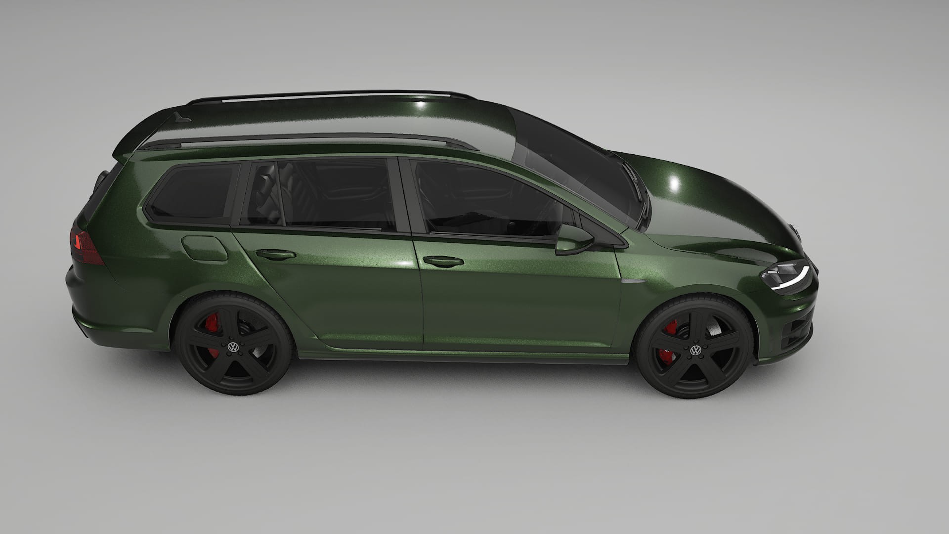 VW Golf Variant Mk7 TPU Lackskyddsfilm | LAGOON Färgskiftande PPF – Komplett Förskuret Kit