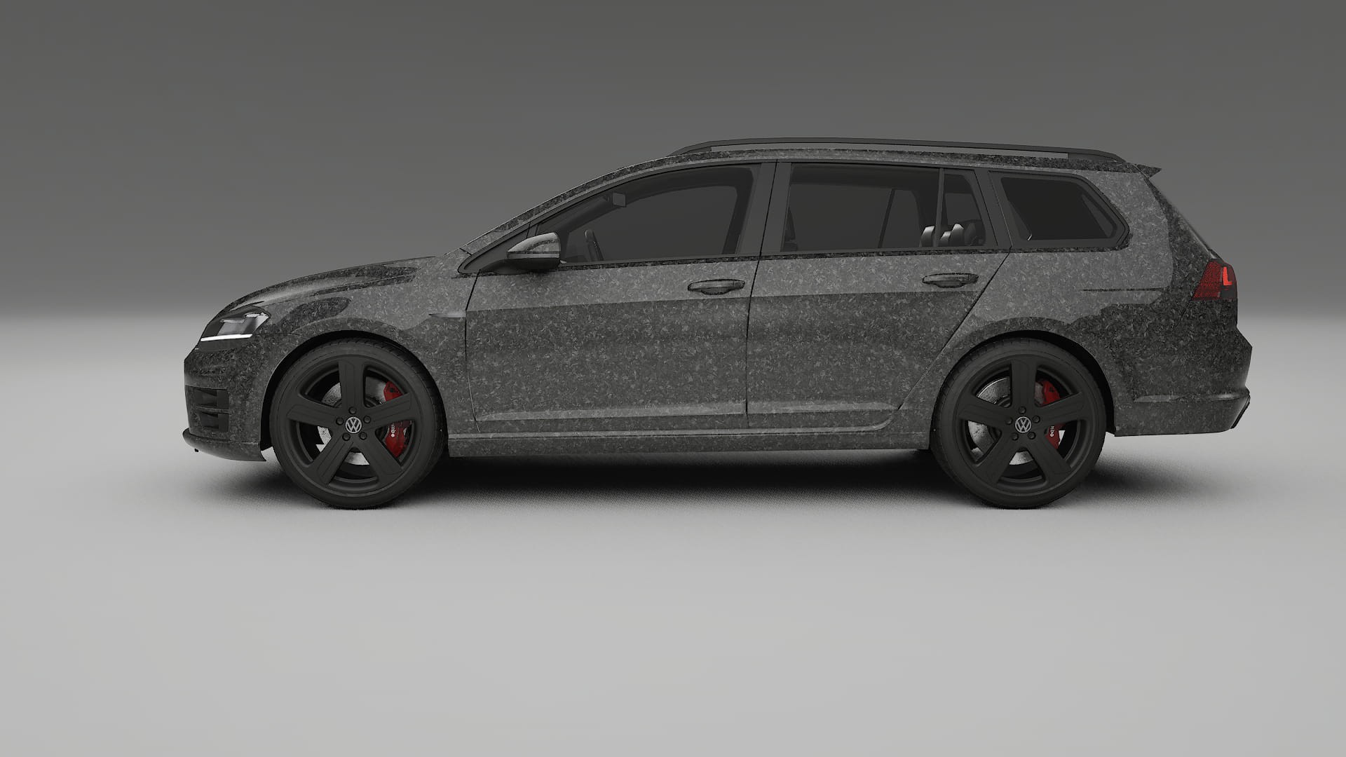 VW Golf Variant Mk7 TPU Lackskyddsfilm | FORGED S Färgskiftande PPF – Komplett Förskuret Kit