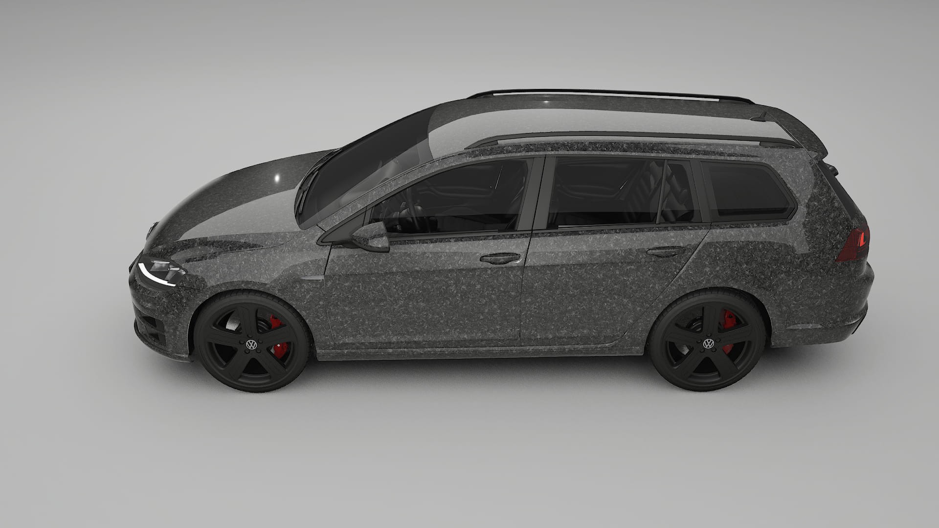 VW Golf Variant Mk7 TPU Lackskyddsfilm | FORGED S Färgskiftande PPF – Komplett Förskuret Kit