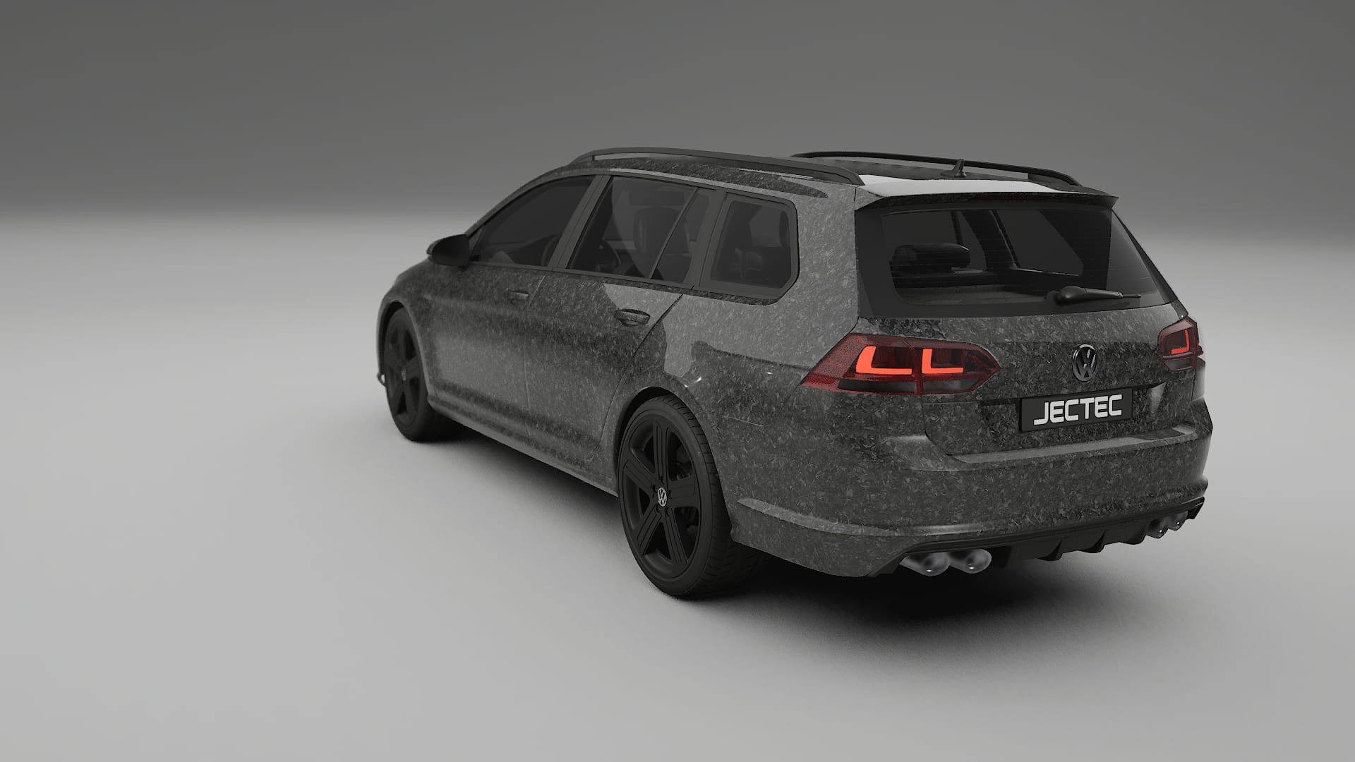 VW Golf Variant Mk7 TPU Lackskyddsfilm | FORGED S Färgskiftande PPF – Komplett Förskuret Kit