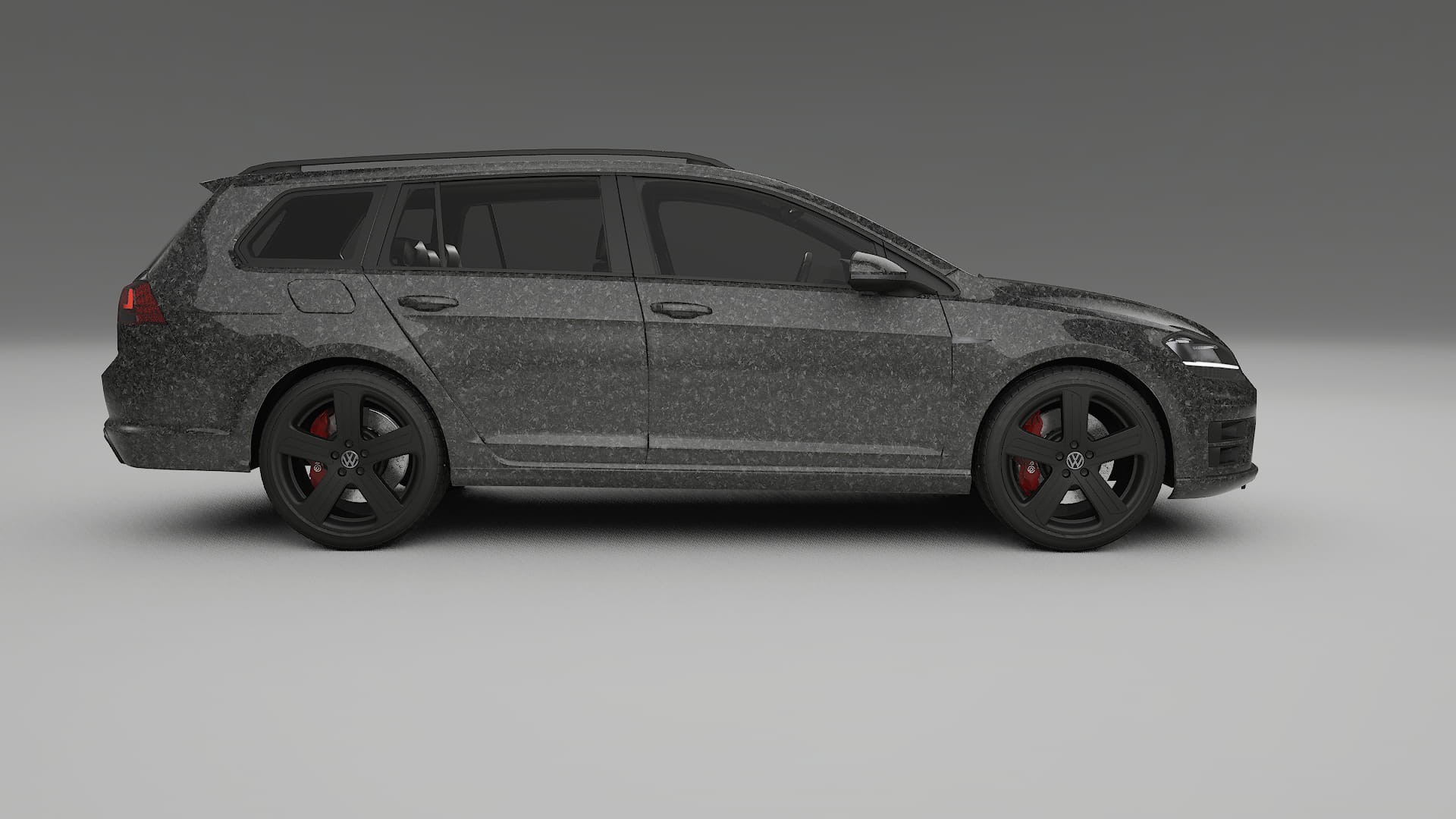 VW Golf Variant Mk7 TPU Lackskyddsfilm | FORGED S Färgskiftande PPF – Komplett Förskuret Kit
