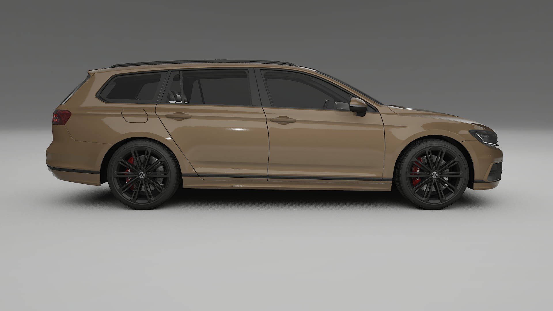 VW Passat Variant R B8 TPU Lackskyddsfilm | SAHARA Färgskiftande PPF – Komplett Förskuret Kit