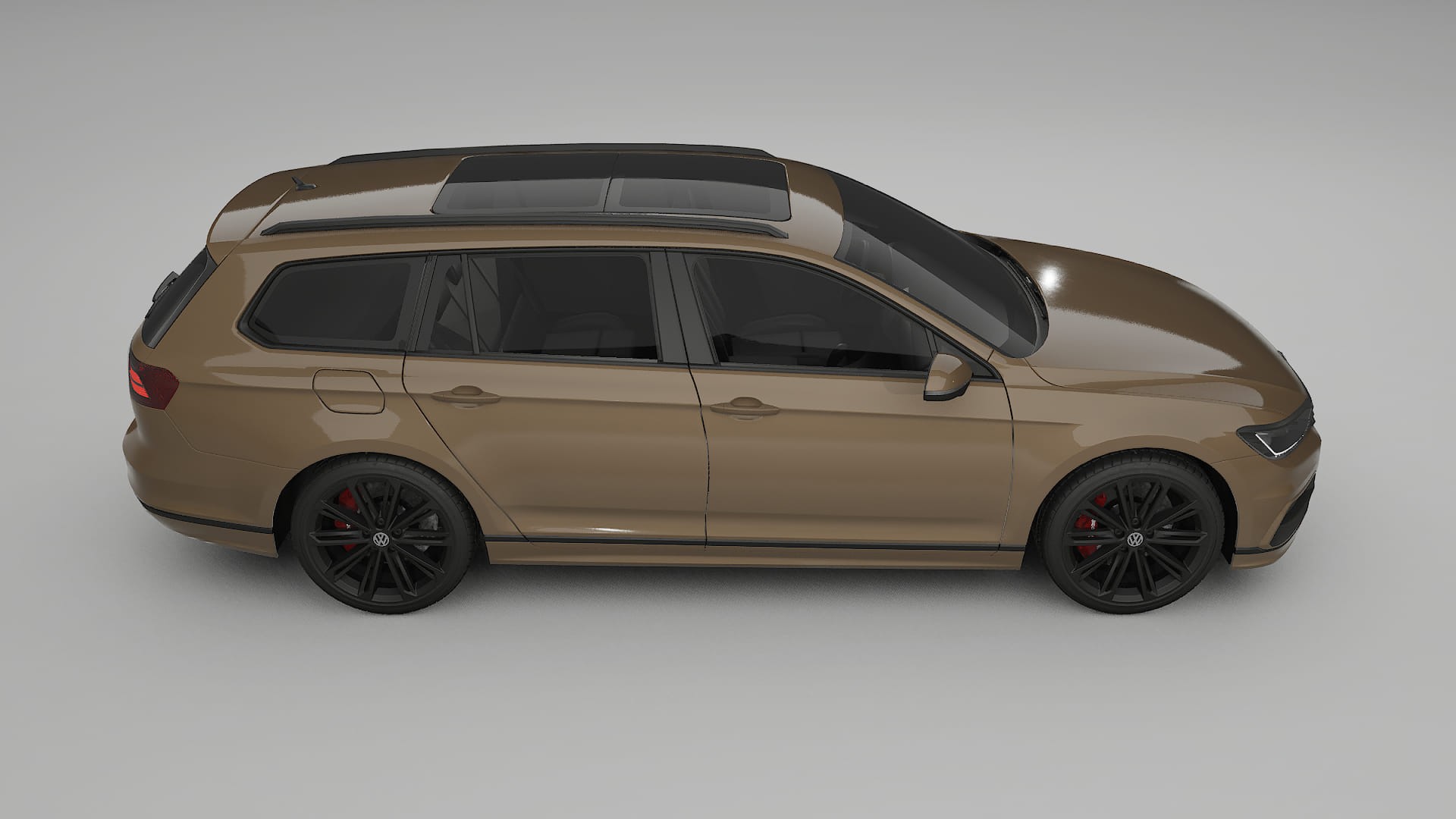 VW Passat Variant R B8 TPU Lackskyddsfilm | SAHARA Färgskiftande PPF – Komplett Förskuret Kit