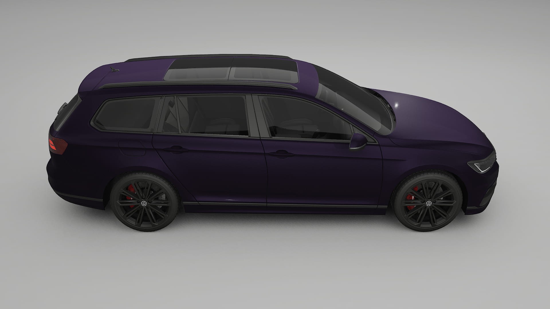 VW Passat Variant R B8 TPU Lackskyddsfilm | VIOLET Färgskiftande PPF – Komplett Förskuret Kit