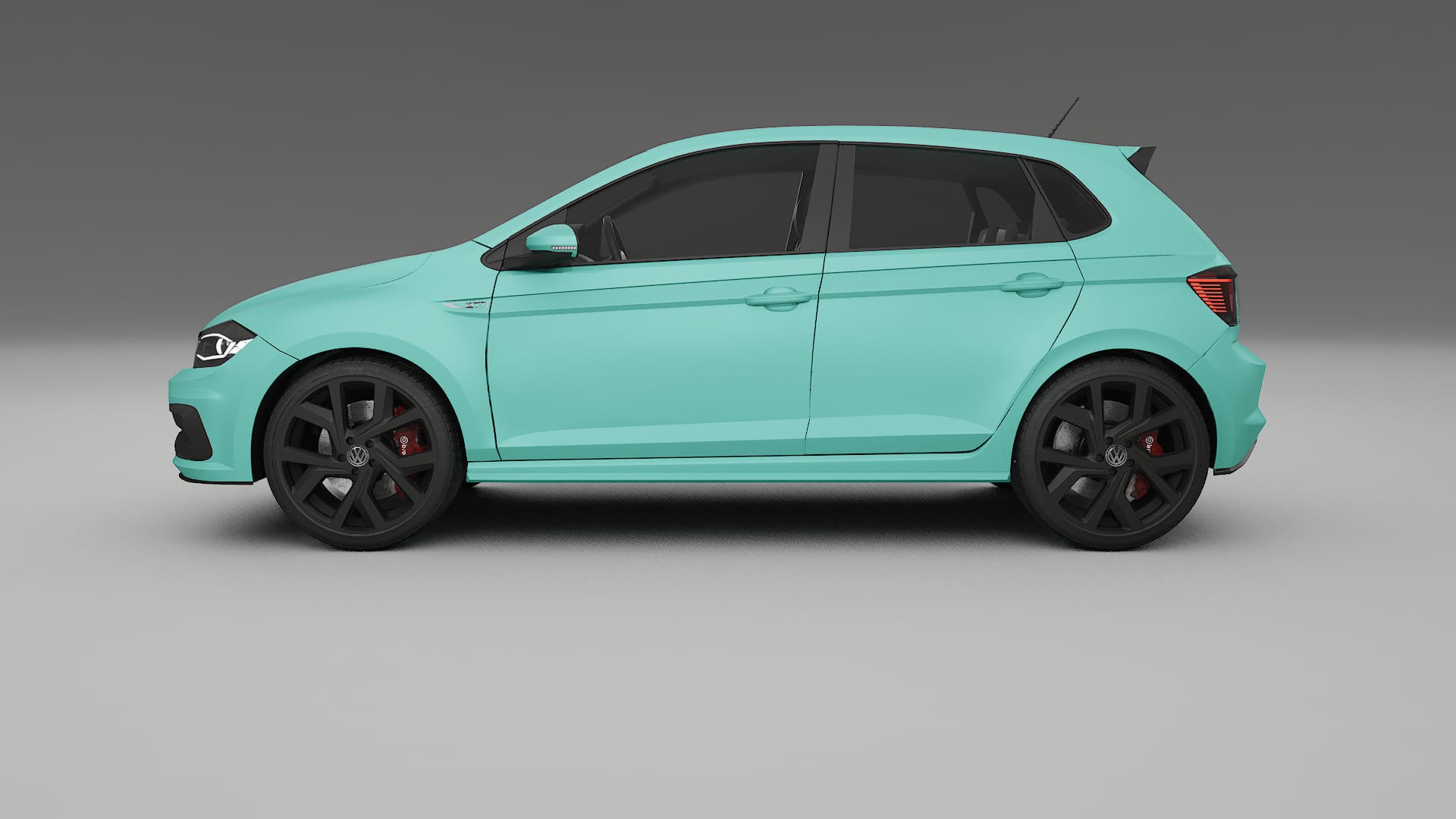 VW Polo GTI VI TPU Lackskyddsfilm | FROST Färgskiftande PPF – Komplett Förskuret Kit