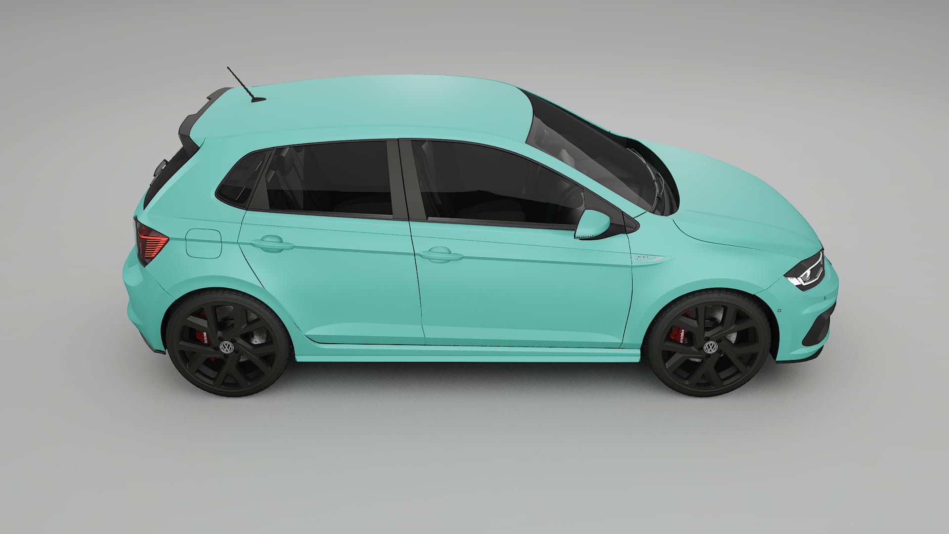 VW Polo GTI VI TPU Lackskyddsfilm | FROST Färgskiftande PPF – Komplett Förskuret Kit