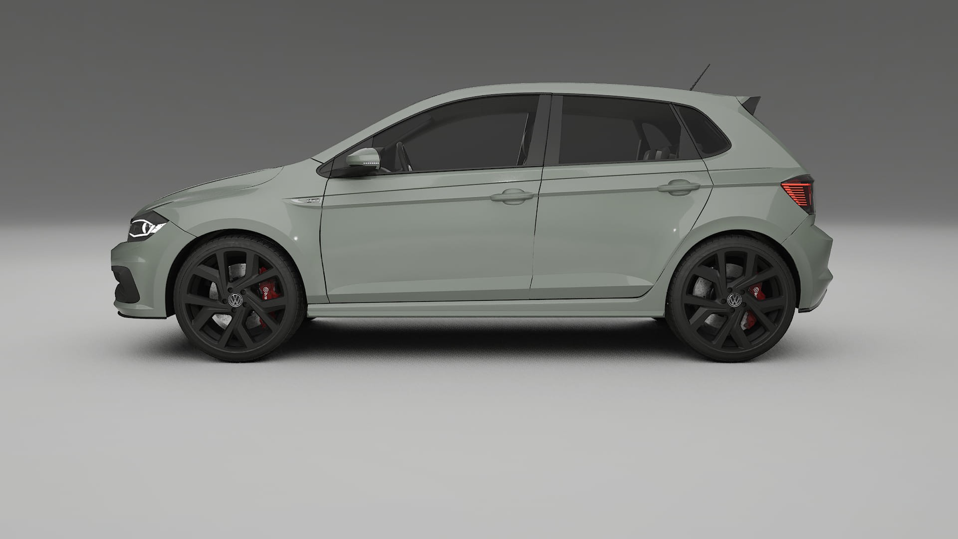 VW Polo GTI VI TPU Lackskyddsfilm | SLATE Färgskiftande PPF – Komplett Förskuret Kit