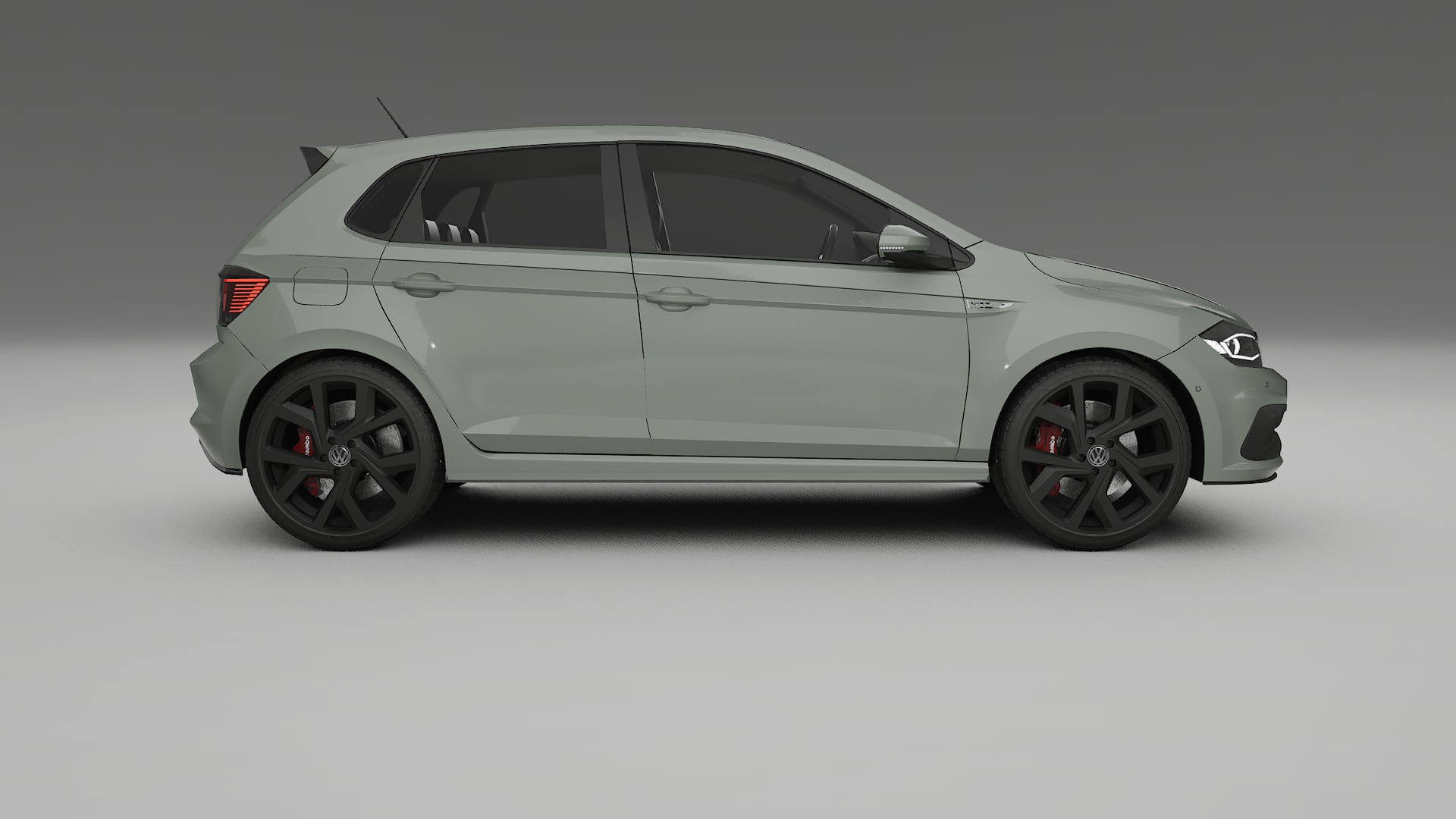 VW Polo GTI VI TPU Lackskyddsfilm | SLATE Färgskiftande PPF – Komplett Förskuret Kit