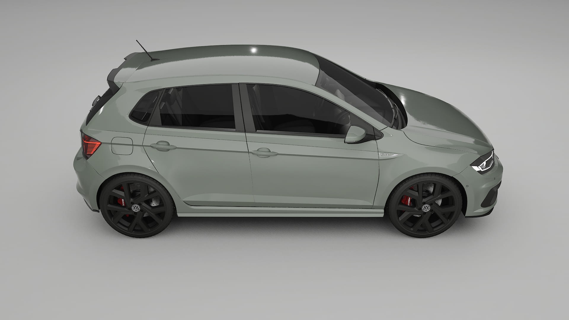 VW Polo GTI VI TPU Lackskyddsfilm | SLATE Färgskiftande PPF – Komplett Förskuret Kit