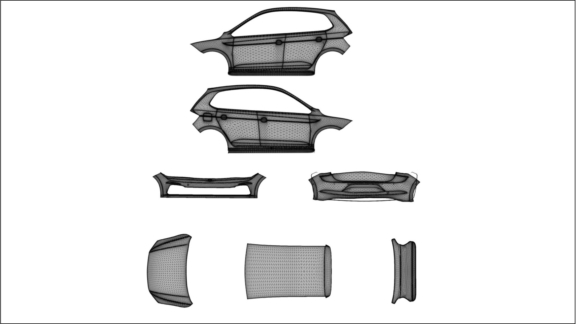 VW Polo GTI VI TPU Lackskyddsfilm | GRANITE Färgskiftande PPF – Komplett Förskuret Kit 2