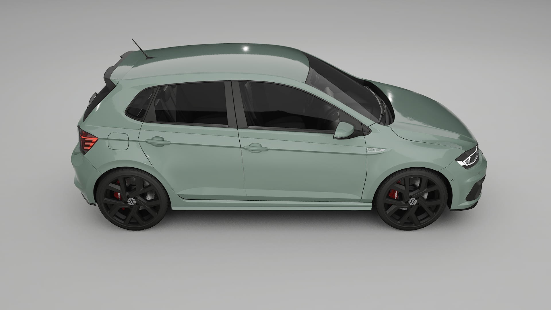 VW Polo GTI VI TPU Lackskyddsfilm | CINDER Färgskiftande PPF – Komplett Förskuret Kit