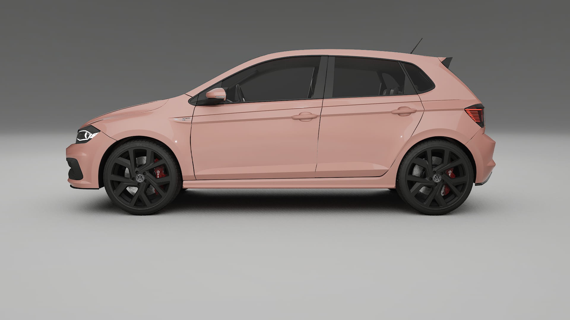 VW Polo GTI VI TPU Lackskyddsfilm | BLUSH Färgskiftande PPF – Komplett Förskuret Kit