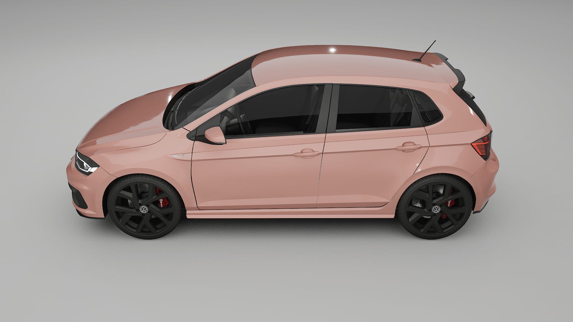 VW Polo GTI VI TPU Lackskyddsfilm | BLUSH Färgskiftande PPF – Komplett Förskuret Kit