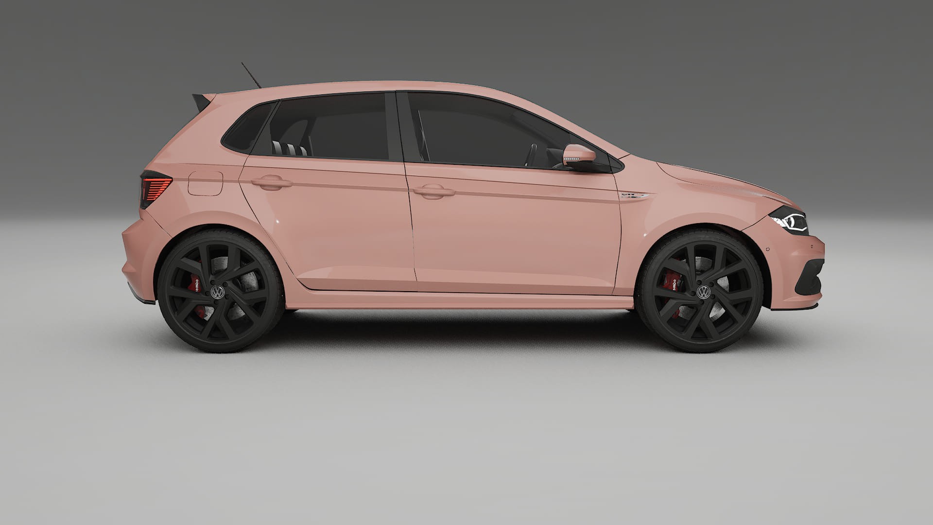 VW Polo GTI VI TPU Lackskyddsfilm | BLUSH Färgskiftande PPF – Komplett Förskuret Kit