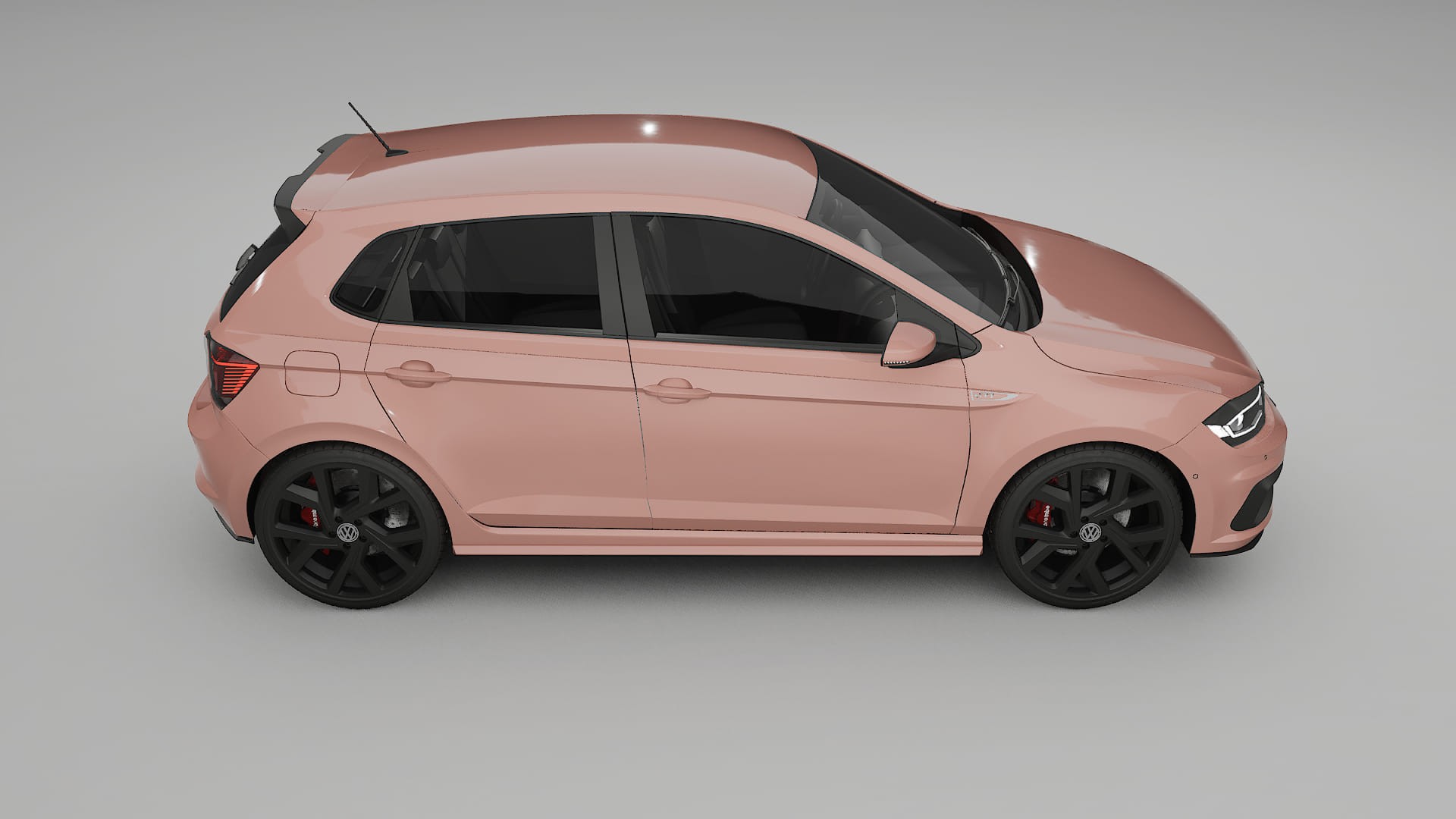 VW Polo GTI VI TPU Lackskyddsfilm | BLUSH Färgskiftande PPF – Komplett Förskuret Kit