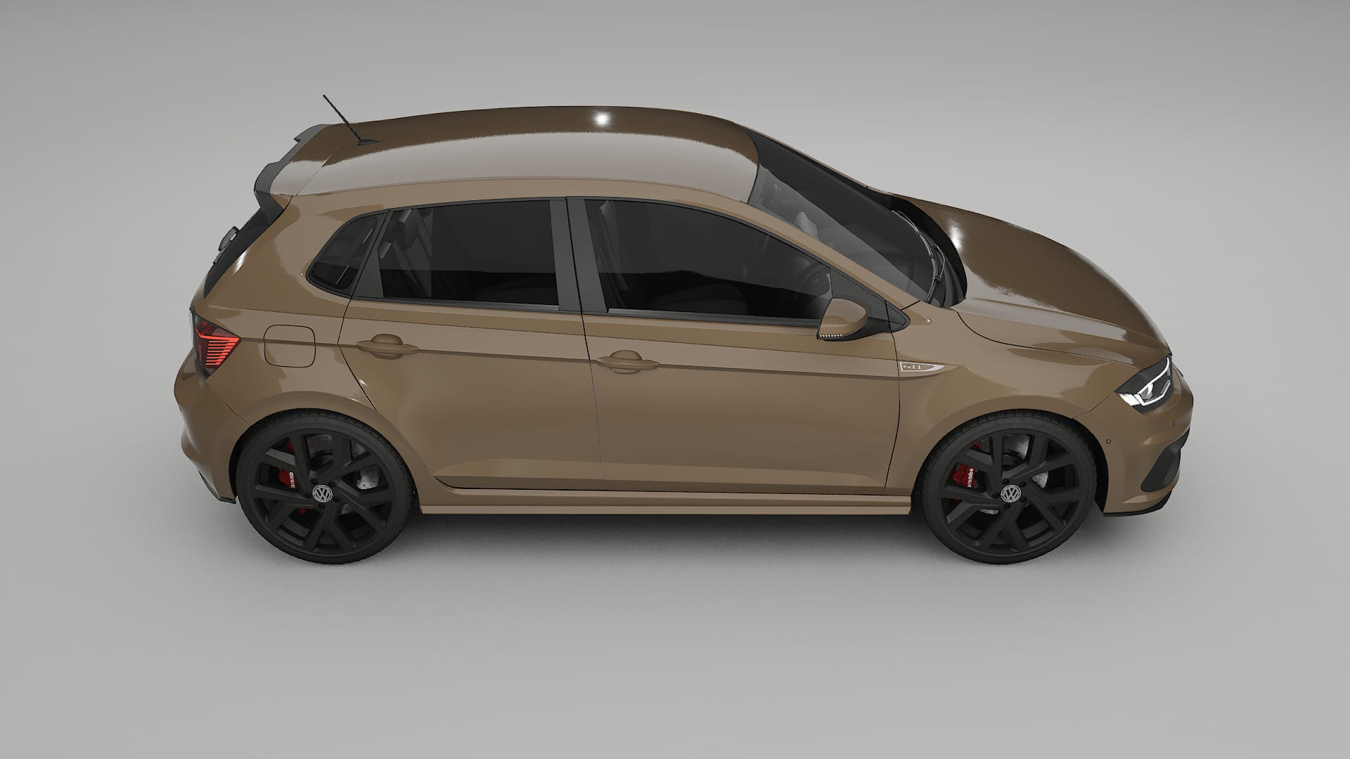 VW Polo GTI VI TPU Lackskyddsfilm | SAHARA Färgskiftande PPF – Komplett Förskuret Kit