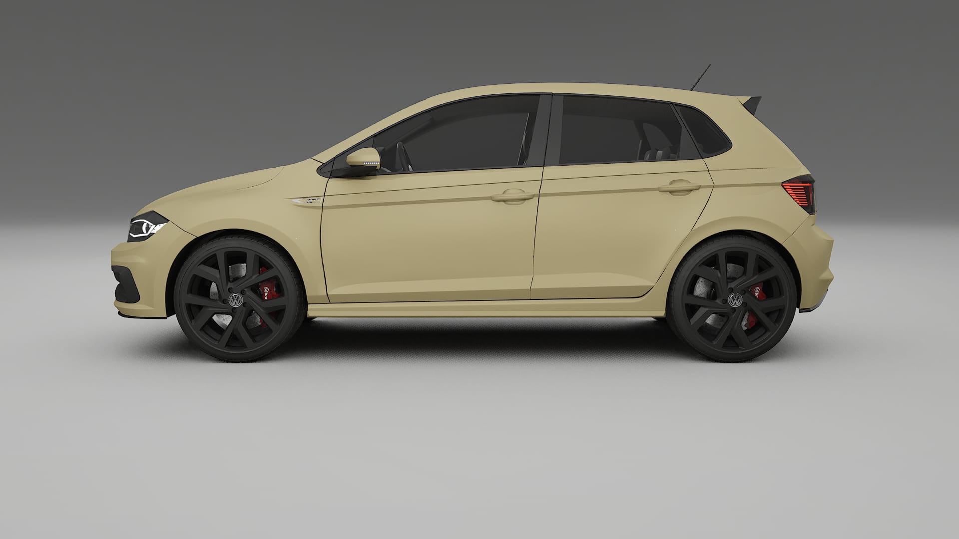 VW Polo GTI VI TPU Lackskyddsfilm | SAND Färgskiftande PPF – Komplett Förskuret Kit