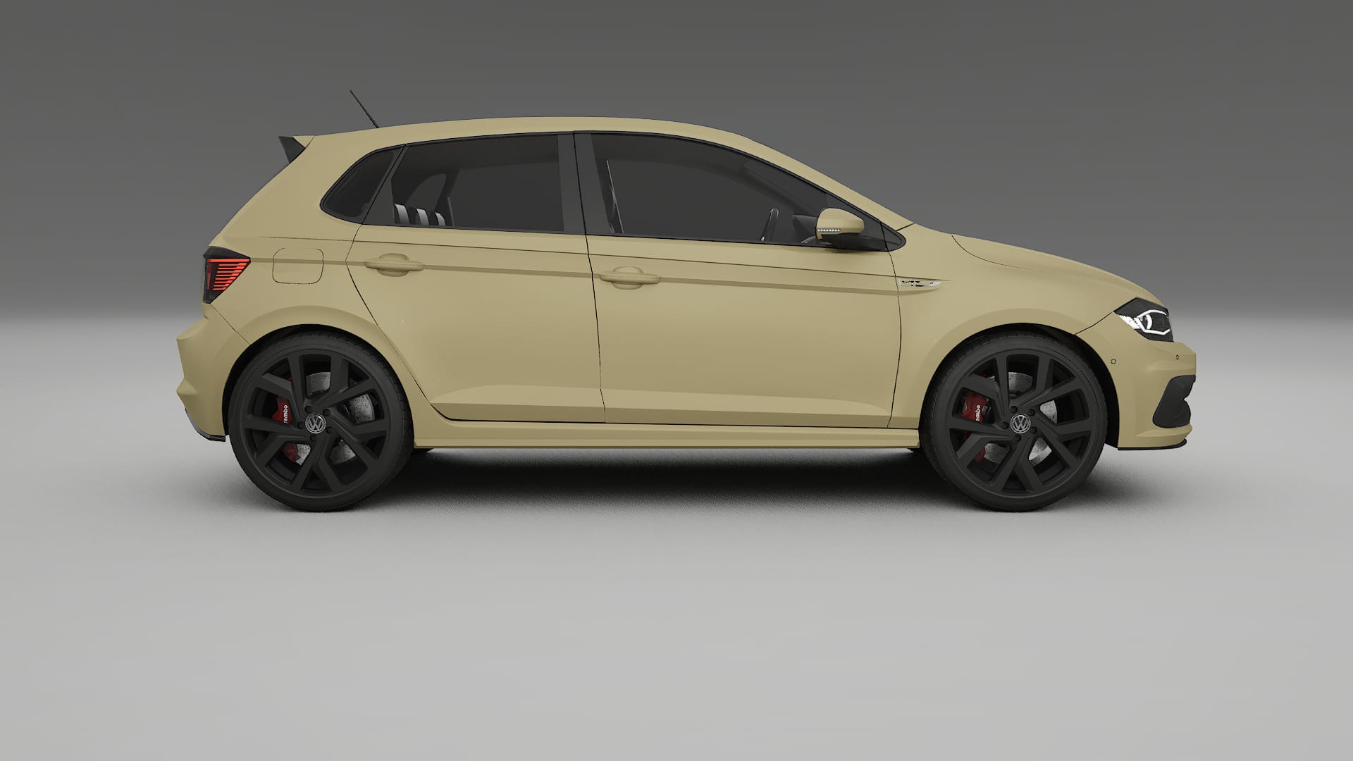 VW Polo GTI VI TPU Lackskyddsfilm | SAND Färgskiftande PPF – Komplett Förskuret Kit