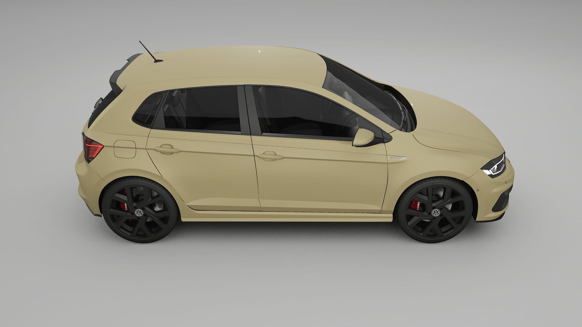 VW Polo GTI VI TPU Lackskyddsfilm | SAND Färgskiftande PPF – Komplett Förskuret Kit