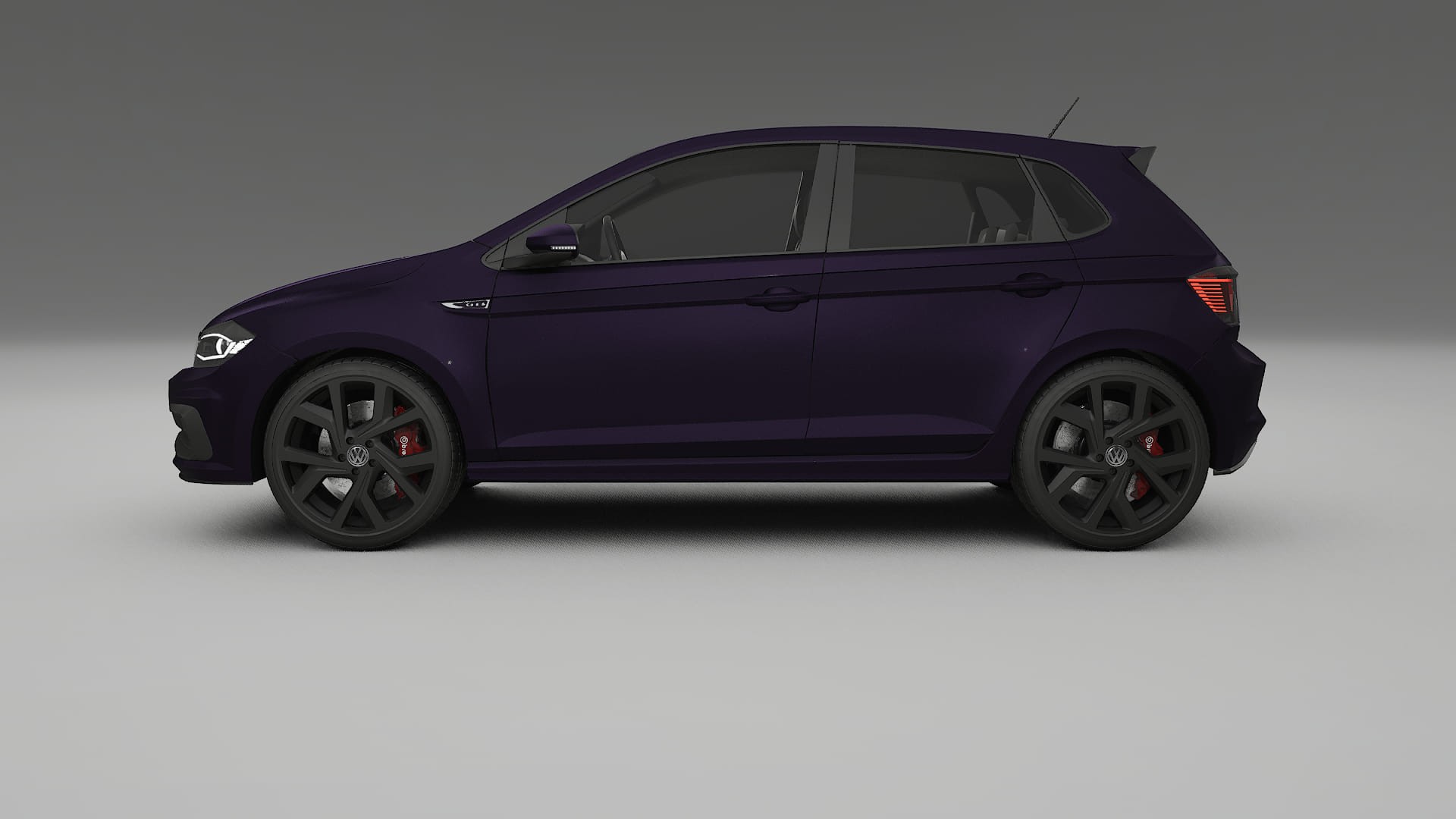 VW Polo GTI VI TPU Lackskyddsfilm | VIOLET Färgskiftande PPF – Komplett Förskuret Kit