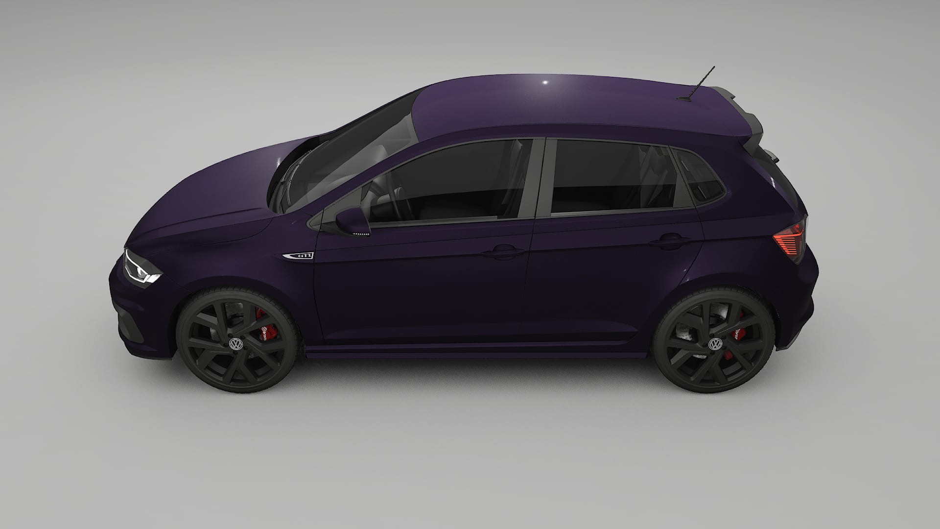 VW Polo GTI VI TPU Lackskyddsfilm | VIOLET Färgskiftande PPF – Komplett Förskuret Kit
