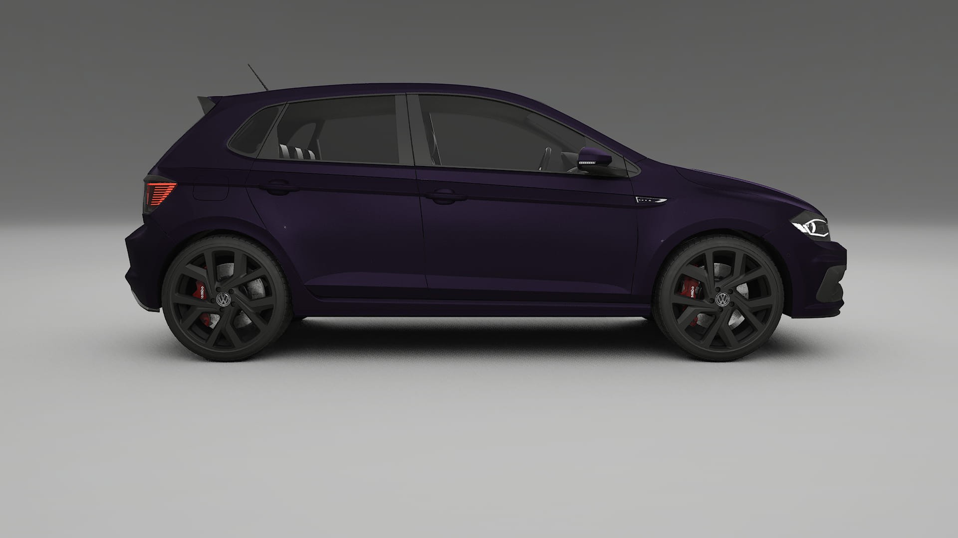 VW Polo GTI VI TPU Lackskyddsfilm | VIOLET Färgskiftande PPF – Komplett Förskuret Kit
