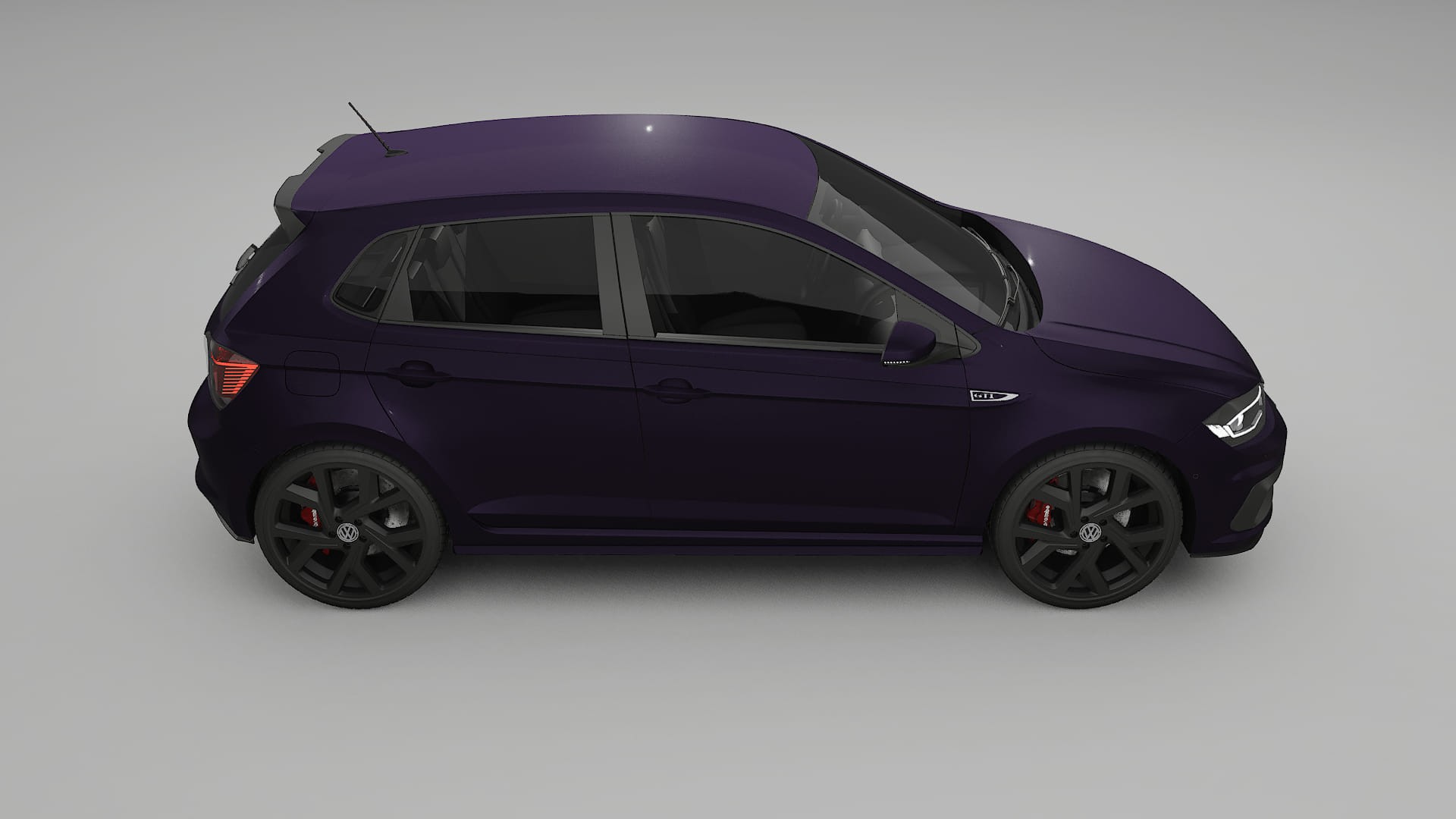 VW Polo GTI VI TPU Lackskyddsfilm | VIOLET Färgskiftande PPF – Komplett Förskuret Kit