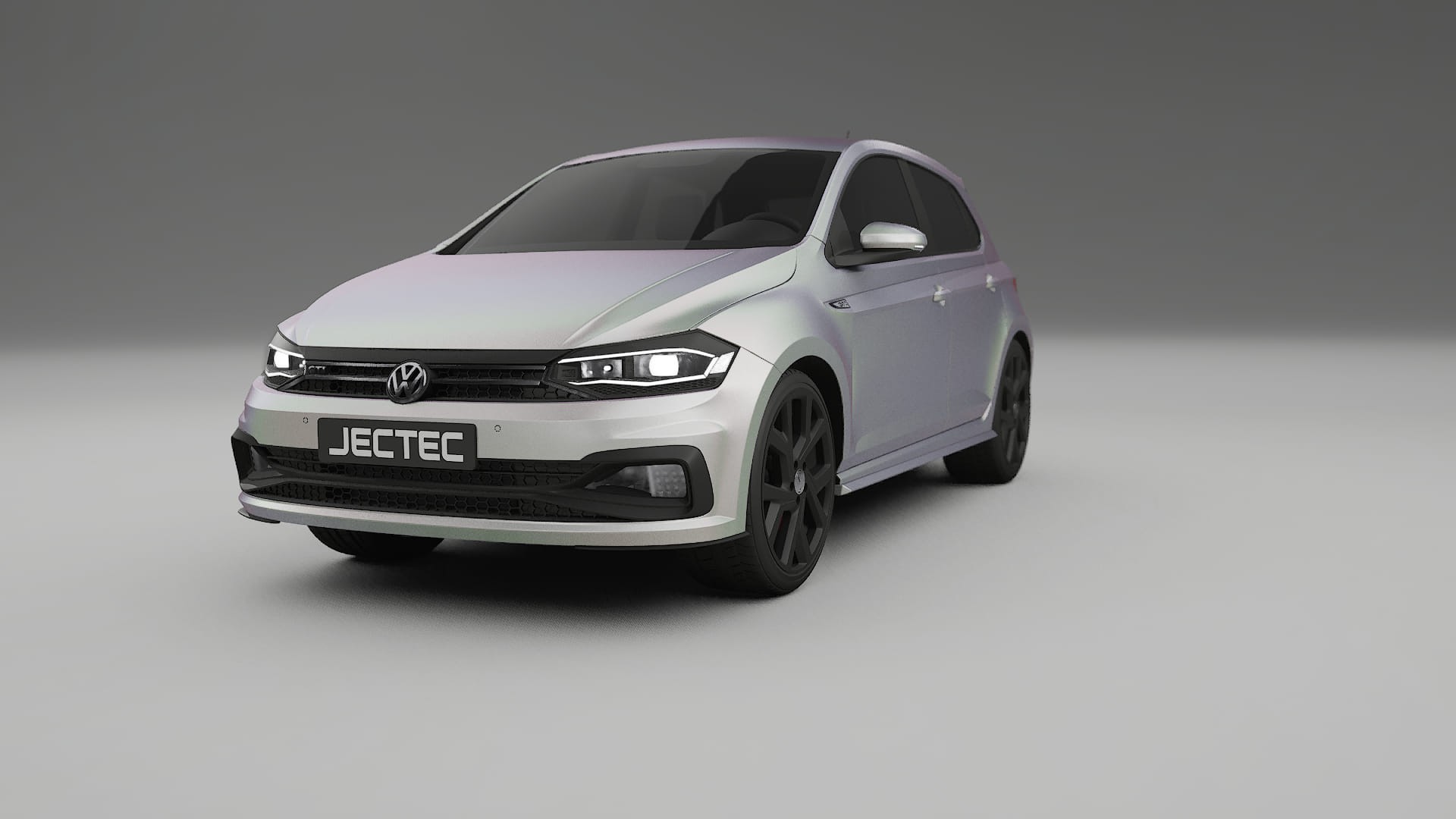 VW Polo GTI VI TPU Lackskyddsfilm | NEBULA Färgskiftande PPF – Komplett Förskuret Kit