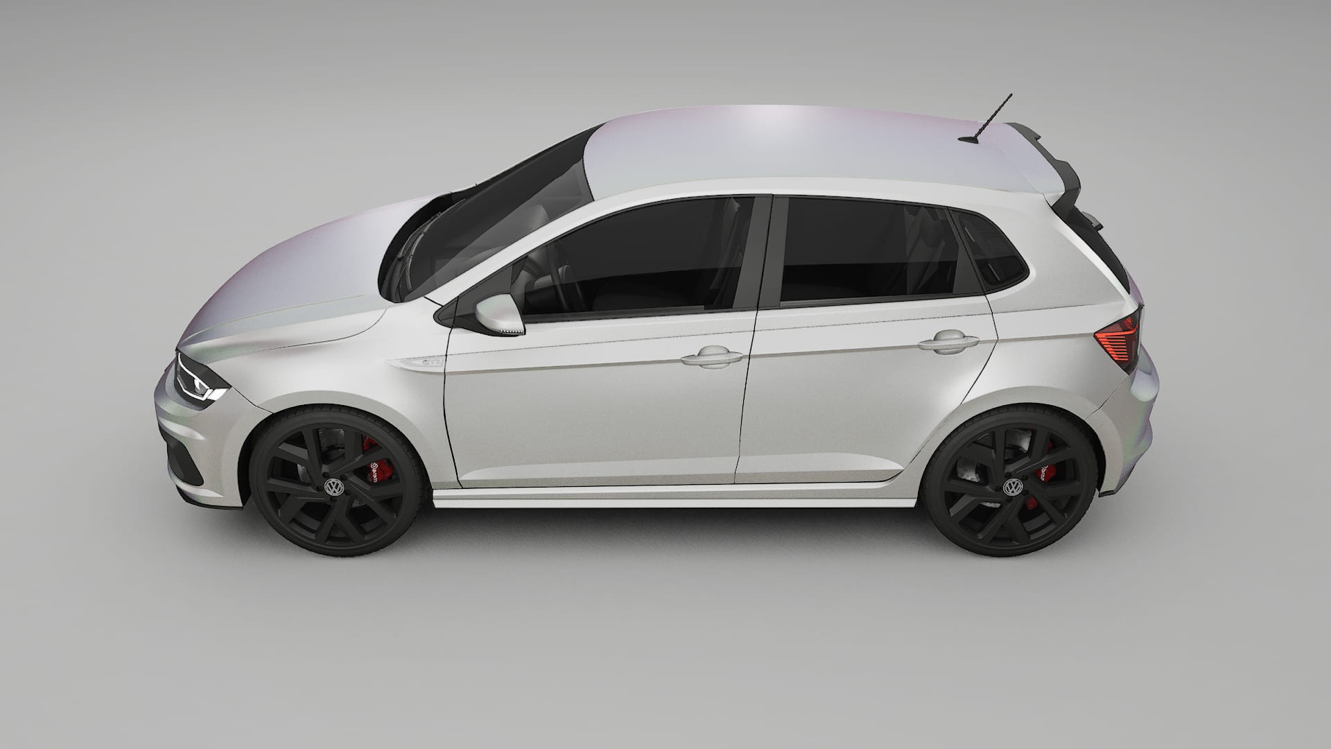 VW Polo GTI VI TPU Lackskyddsfilm | NEBULA Färgskiftande PPF – Komplett Förskuret Kit