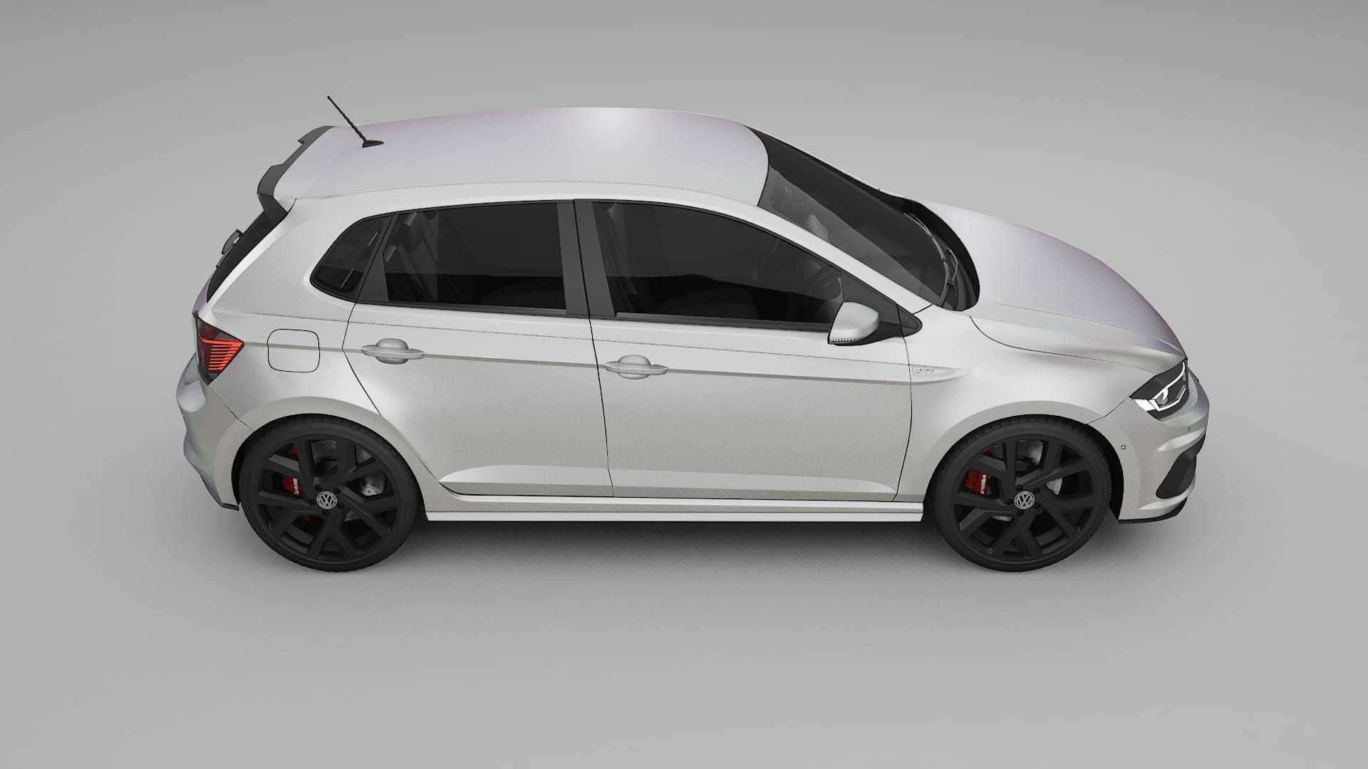 VW Polo GTI VI TPU Lackskyddsfilm | NEBULA Färgskiftande PPF – Komplett Förskuret Kit