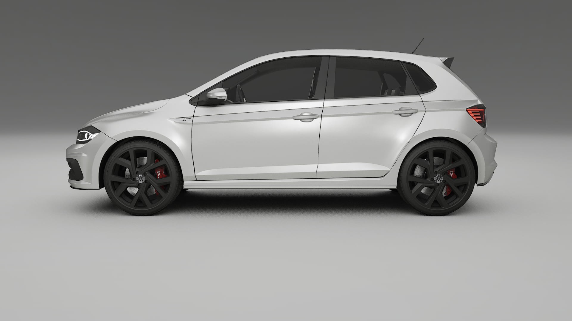 VW Polo GTI VI TPU Lackskyddsfilm | OPAL Färgskiftande PPF – Komplett Förskuret Kit
