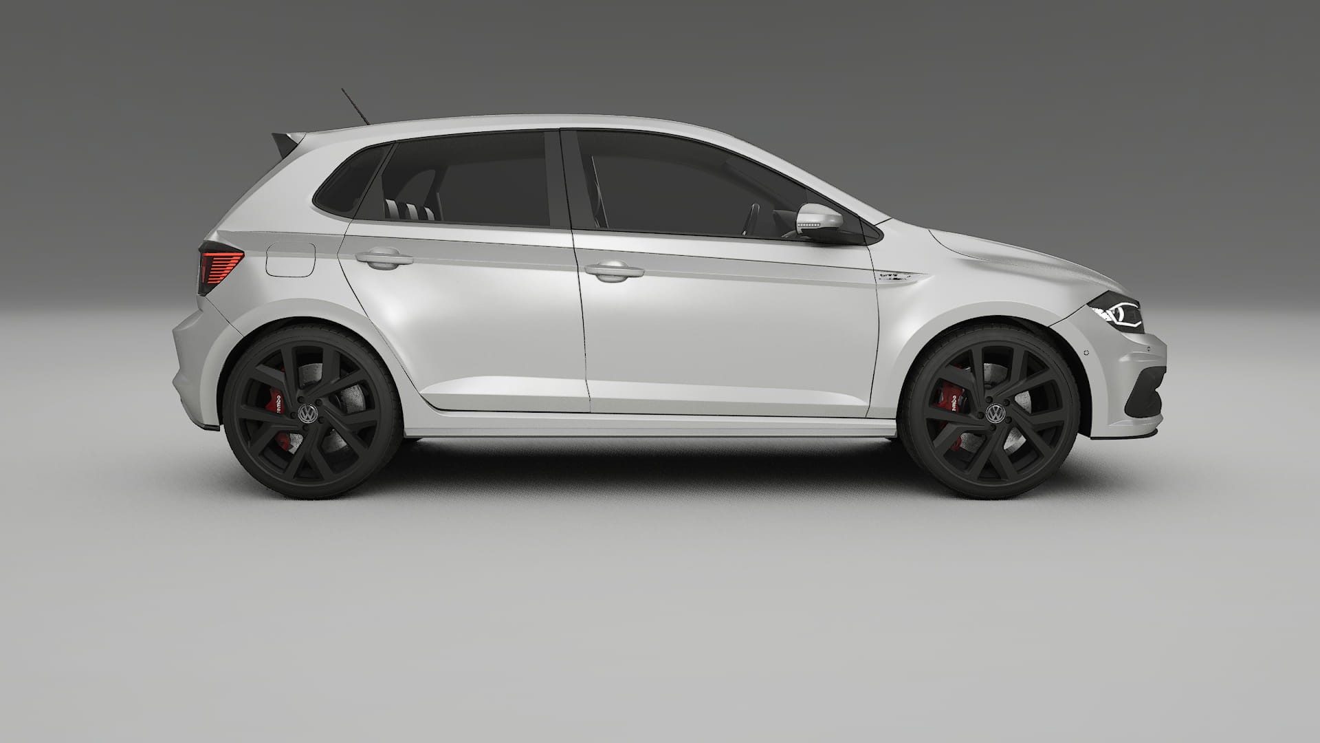 VW Polo GTI VI TPU Lackskyddsfilm | OPAL Färgskiftande PPF – Komplett Förskuret Kit