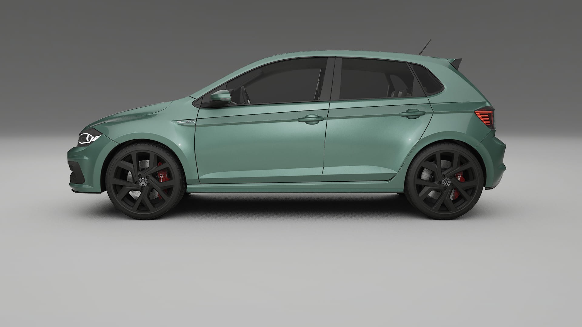 VW Polo GTI VI TPU Lackskyddsfilm | EVERGREEN Färgskiftande PPF – Komplett Förskuret Kit