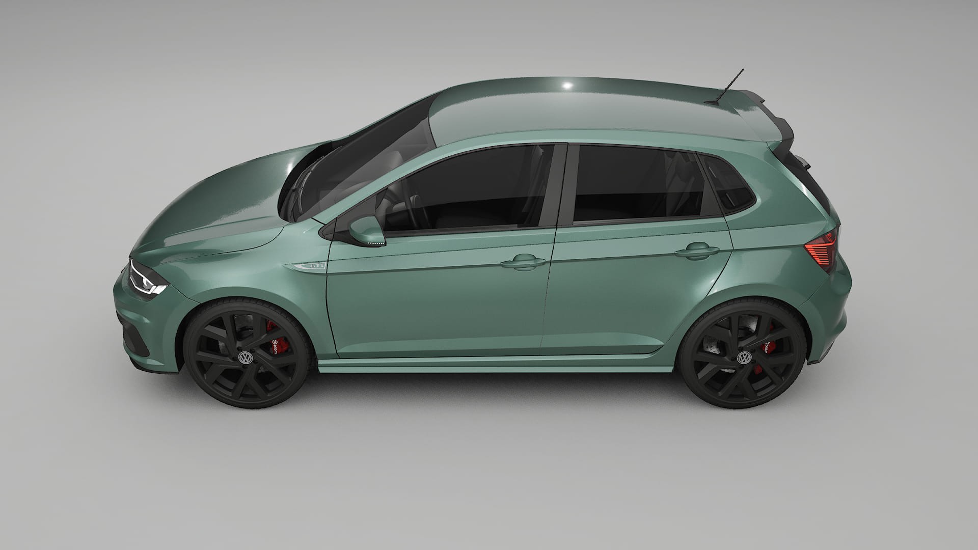 VW Polo GTI VI TPU Lackskyddsfilm | EVERGREEN Färgskiftande PPF – Komplett Förskuret Kit