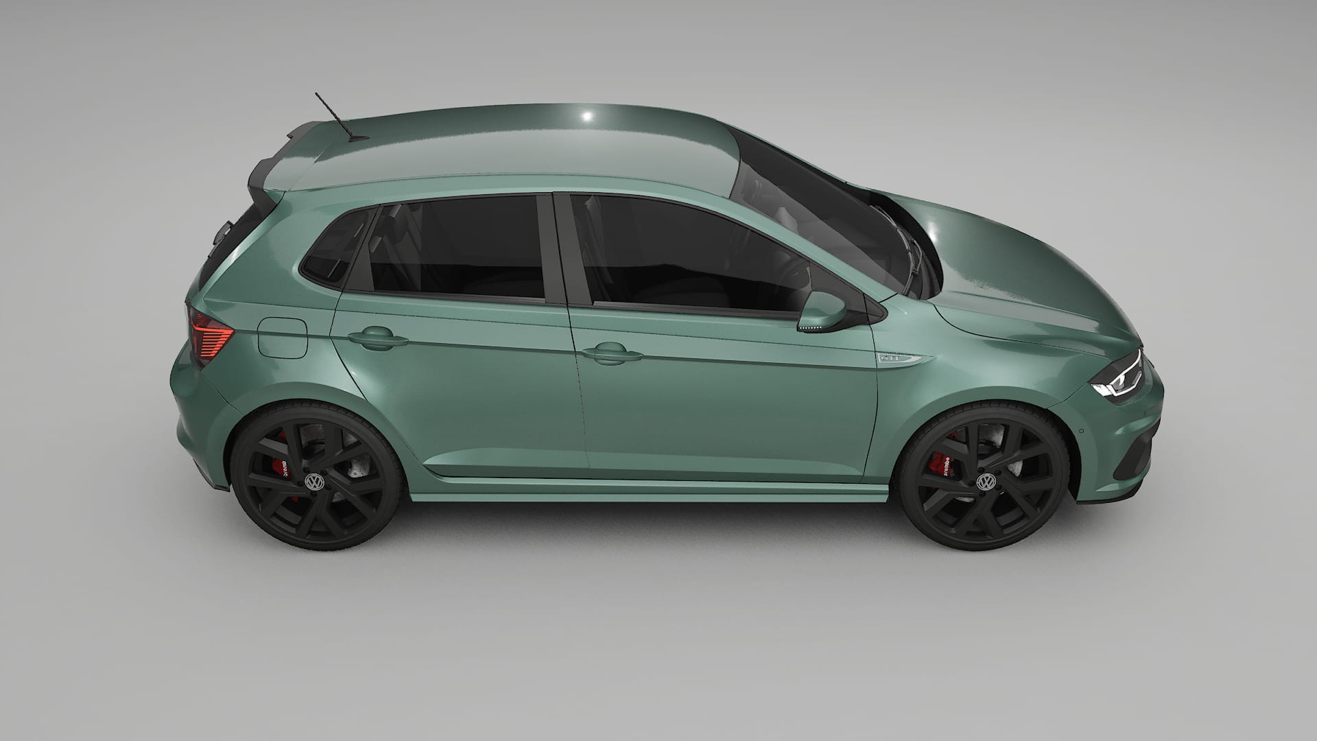 VW Polo GTI VI TPU Lackskyddsfilm | EVERGREEN Färgskiftande PPF – Komplett Förskuret Kit