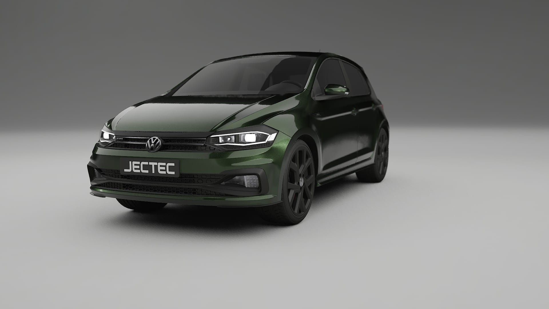 VW Polo GTI VI TPU Lackskyddsfilm | LAGOON Färgskiftande PPF – Komplett Förskuret Kit