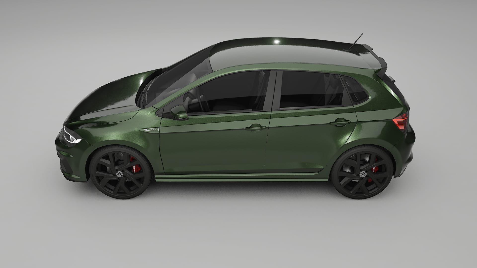 VW Polo GTI VI TPU Lackskyddsfilm | LAGOON Färgskiftande PPF – Komplett Förskuret Kit