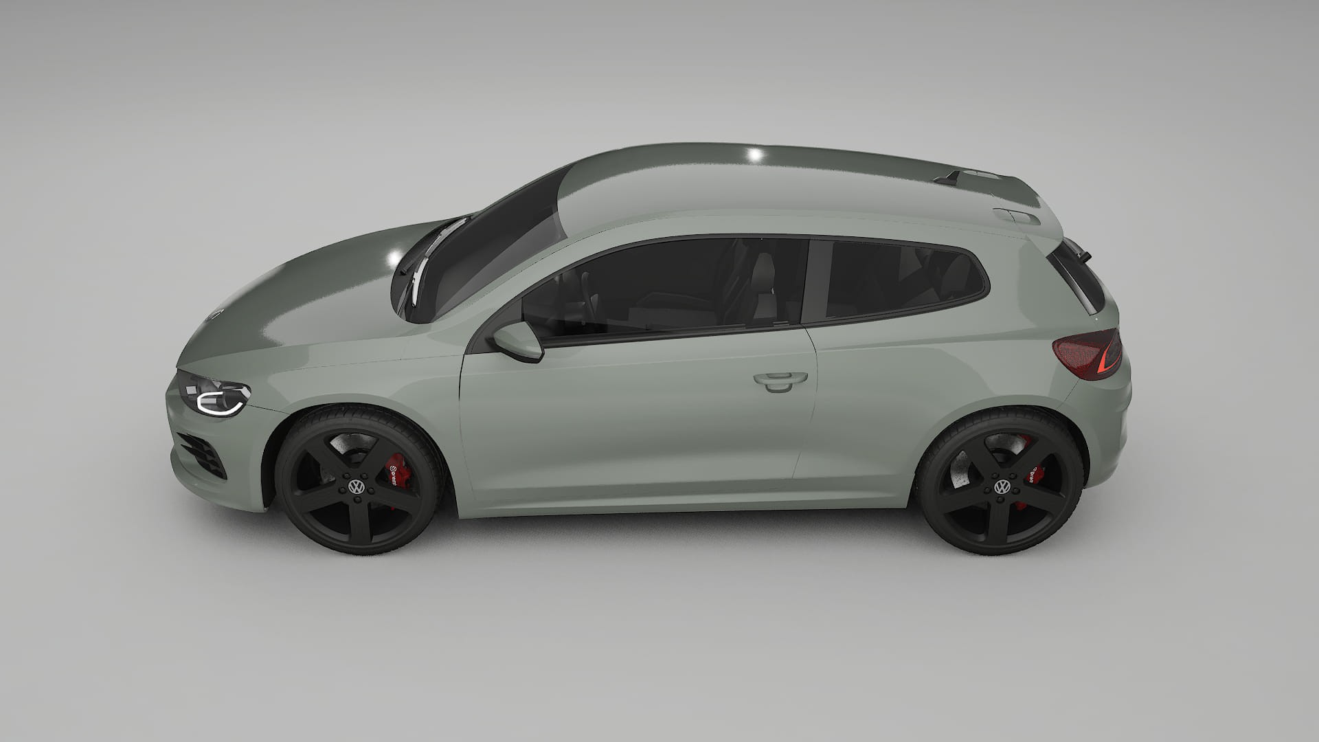 VW Scirocco R III TPU Lackskyddsfilm | SLATE Färgskiftande PPF – Komplett Förskuret Kit