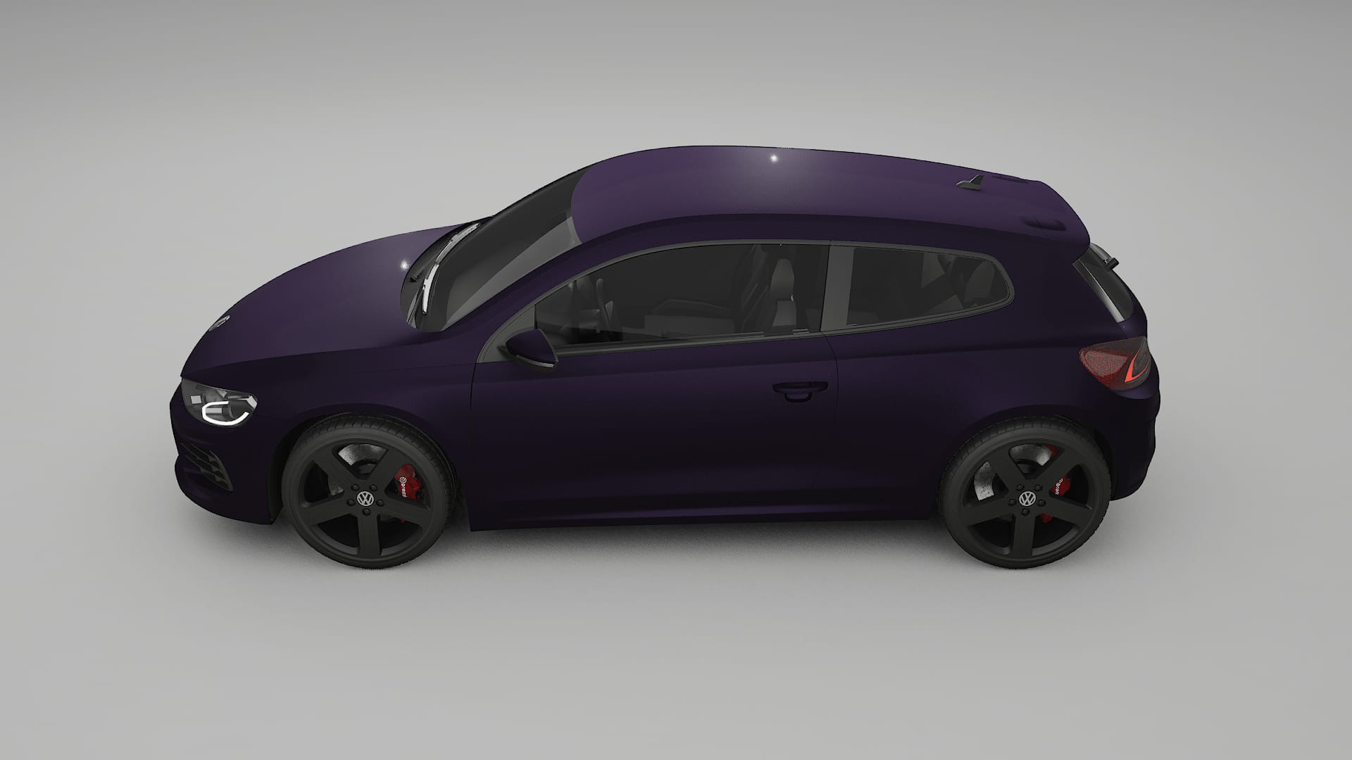 VW Scirocco R III TPU Lackskyddsfilm | VIOLET Färgskiftande PPF – Komplett Förskuret Kit