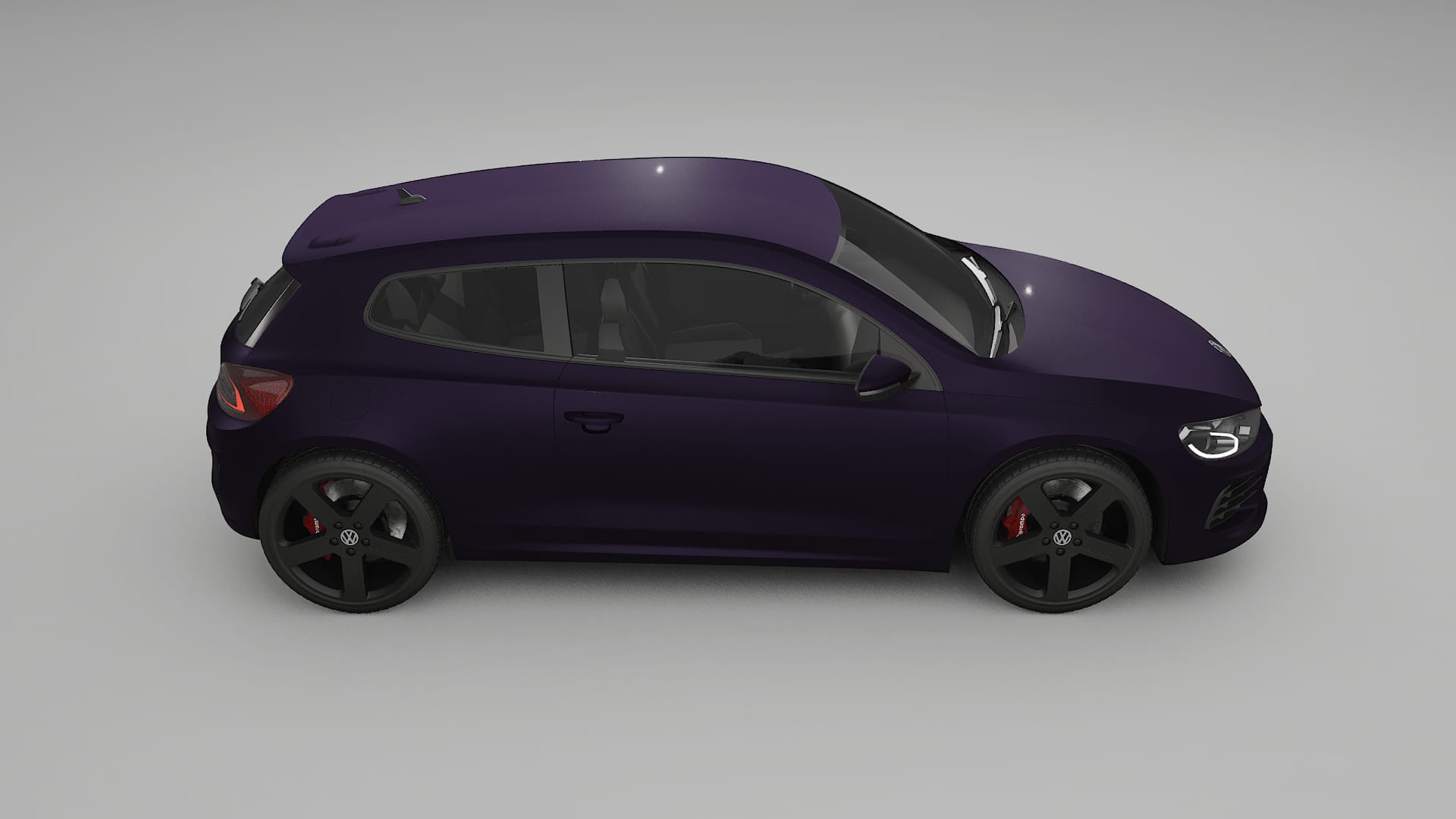 VW Scirocco R III TPU Lackskyddsfilm | VIOLET Färgskiftande PPF – Komplett Förskuret Kit