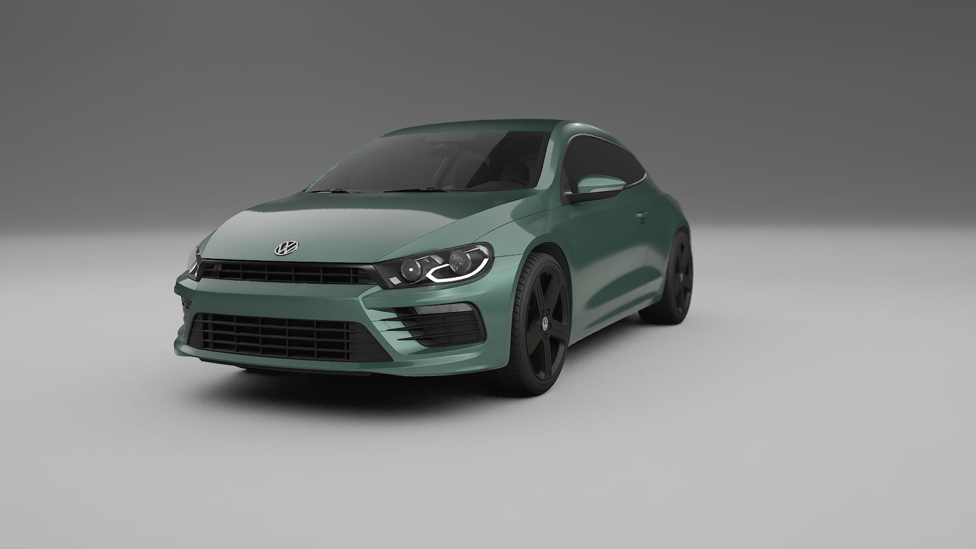 VW Scirocco R III TPU Lackskyddsfilm | EVERGREEN Färgskiftande PPF – Komplett Förskuret Kit