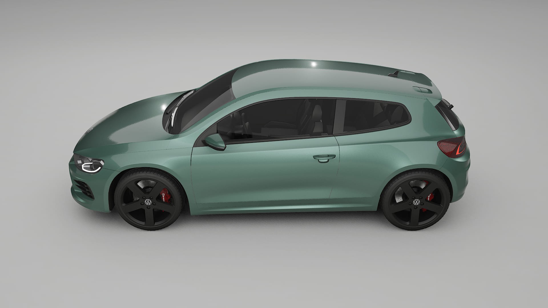 VW Scirocco R III TPU Lackskyddsfilm | EVERGREEN Färgskiftande PPF – Komplett Förskuret Kit