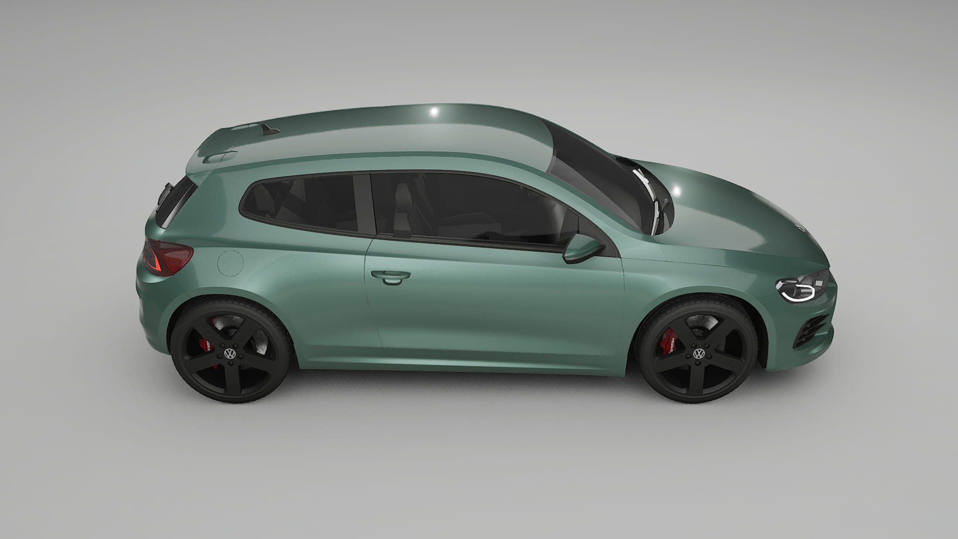 VW Scirocco R III TPU Lackskyddsfilm | EVERGREEN Färgskiftande PPF – Komplett Förskuret Kit